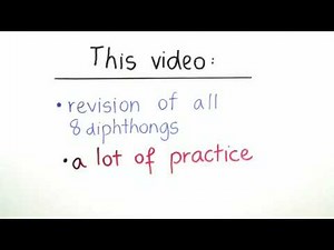 English pronunciation: Sounds and symbols - Diphthongs practice video | Englisch | Grammatik