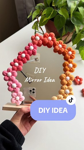 DIY Flower Mirror Crafting Tutorial