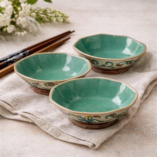 Vintage Chinese Octagonal Porcelain Bowls – Rooster Design – Set of 3 - Etsy