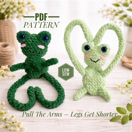 Frog Crochet Pattern – Poseable Amigurumi Toy (PDF Download - Etsy UK
