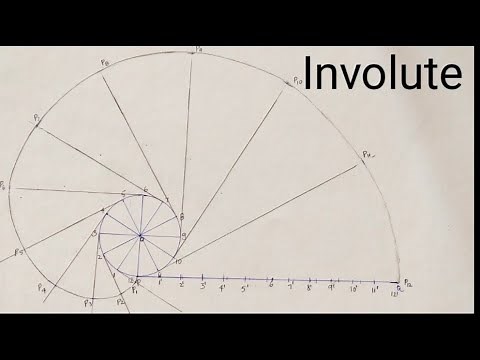 How to Draw Involute//Engineering Drawing