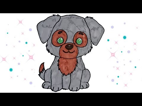 How to Color a Cute Dog 🐶 | Coloring for Kids