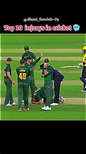 Top 10 Injurys In Cricket 🥶 #cricket #injury