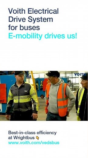 Voith Electrical Drive System for buses E-mobility drives us!