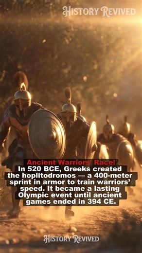 They raced in full armor—turning war training into an Olympic sport. #HistoryFacts #AncientGreece #Warriors | History Revived