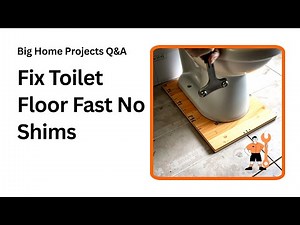 Set a Toilet on Uneven Floor No Shims No Caulk Tips