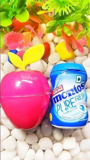 Apple Candy & Mentos Pure Fresh Unboxing 🍬🍏 #shorts #youtubeshorts