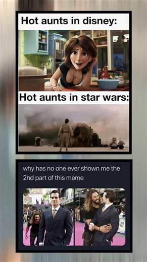 Hot Aunts in Disney vs Star Wars 😂 | The Meme You Never Saw Coming#shorts #comedy #viral #trending