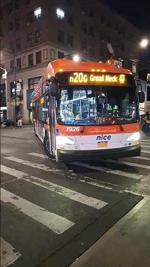 NICE bus 2015 New Flyer XN40 CNG #1926 at Main & Roosevelt on the n20G