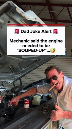 Who loves a good "dad joke?" 🤣 #dadjoke #gmc #roadrage #lol #prank #gmc #classiccar #pickups #gramps