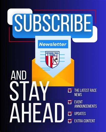📣 Just 52 days until the 2026 Iditarod! 🐾 Get race news, event updates, exclusive stories, store specials, and behind-the-scenes trail info—delivered straight to your inbox by signing up for our weekly newsletter! 💻👉 iditarod.com/newsletter-signup | The Iditarod