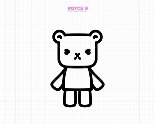 Cute Angry Bear Svg, Bear Clipart, Bear Png, Bear Dxf, Bear Vector, Eps, Svg Cut Files for Cricut, Commercial Use Svg - Etsy