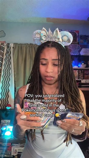 PokeBaeKC | Pokémon TCG Content Creator | Nothing prepares you for the moment you realize Pokémon collecting is 20% ripping packs and 80% sorting cards 😂 Still wouldn’t trade this... | Instagram