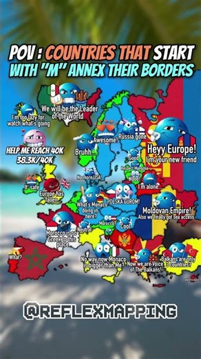POV : Countries That Start With "M" Annex Their Borders #mapping #map #shorts