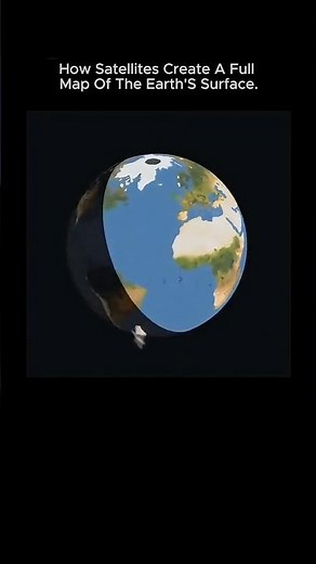 how satellite create a full map of the Earth surface #satellite #map