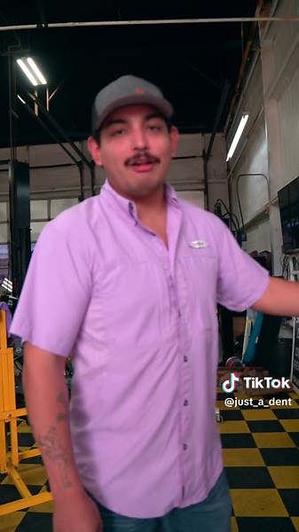 PDR Paradise! It's been a while since we did a shop tour. And yes I agree, Hector is a natural in front of the camera. #pdr #dentrepair #shoplife #standupcomedian