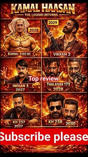 🔥 Kamal Haasan Upcoming Movies Lineup | Big Pan-India Releases 2027–2030 🔥#kamalhaasan #upcomingmovi