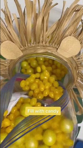 Roar-Some Lion Candy Jar 🦁 Dollar Tree Safari Party DIY