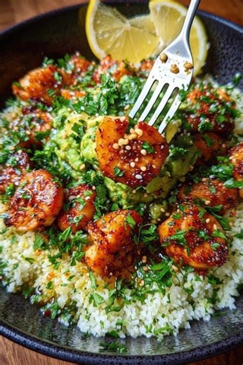The Secret to the Best Avocado Lemon Cauliflower Rice Stack—Try It Tonight! #shorts #pastatime