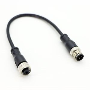 [Hot Item] M12 4-Hole Double Head Plug with Connecting Line M12 Waterproof Connector