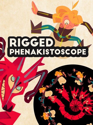 A digital phenakistiscope! Nicolas Mouttou@marius_cruxtook the beast of Gévaudan, a few bones in Moho and his huge talent to create this beautiful rigged phenakistiscope. What would Joseph Plateau think of this? #mohoanimation #phenakistoscope #gevaudan #moho #2drigging #2danimation #noai #humanmade