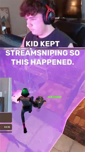 KID KEPT STREAMSNIPING THEN THIS HAPPENED... #reload #fortnite #gaming #solos #streamsniper