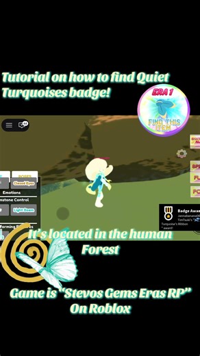 Tutorial on how to get Quiet Turquoises badge! || Game is “Stevos Gems Eras RP” On Roblox || #roblox #stevosgemsrp #stevenuniverse #timtsuki #turquoise