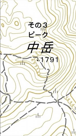 等高線の定型を覚えよう#ピーク #地形図 #読図 #地図読み #等高線 #中岳 #久住山 #星生山 #北大船山 #三俣山