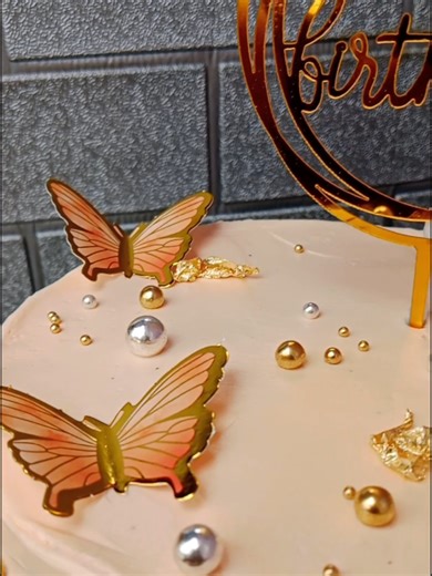 🦋🦋🎂🎂 #cake #birthdaycake #violetcake #violetcaketasik #fyppppppppppppppppppppppp
