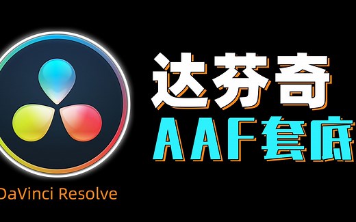 【达芬奇教程】第十五课！AAF套底的使用~~