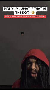 Diamond UFO Rises Over Medellín With Flames Shooting Out the Bottom #ufo #uap #colombia #phenomenon #fyp | LulZae Edwards