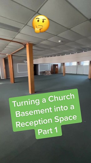 Transforming a Church Basement into a Reception Space