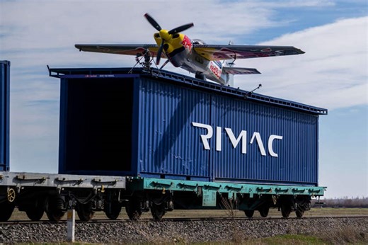 Italian Pilot Becomes First to Land Plane on a Moving Train