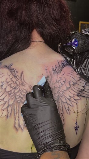 the piece is so grunge fairy vibes , love it 👽 want a quote? click the link in my bio!! 🖤 #cybersigilism #sacramento #tattooartist #tattoos #ornamental