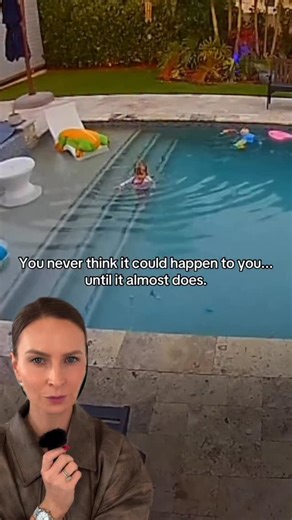 I’ll never stop saying it, drowning is quick and silent. This little girl was lucky her dad was close enough to save her but in my time as a paramedic I’ve seen when that wasn’t the case. If your little one is around water, you need to be within arm’s reach and constantly have eyes on them. When you’re close, you’re ready. You can step in before something becomes an emergency. Think of it as active supervision, your presence is their protection 🤍 | Tiny Hearts Education