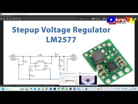 ออกแบบวงจร Step up voltage regulator us LM2577 (ปวช.1) ep 2