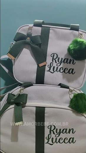 Bolsa maternidade luxo premium personalizada com nome