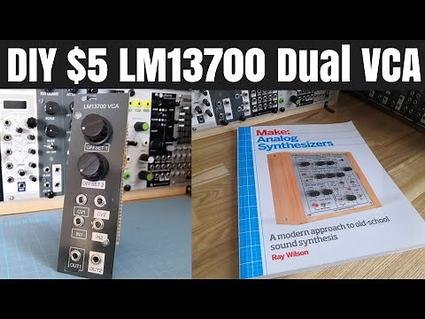 [ $5 ] DIY modular synth Dual VCA LM13700 based , refer "Make : Analog Synthesizers"