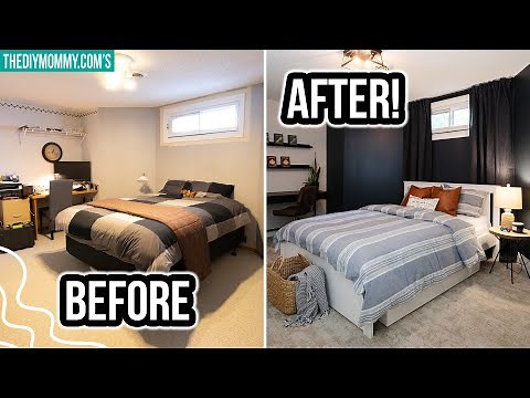 COZY basement bedroom makeover | Before & After