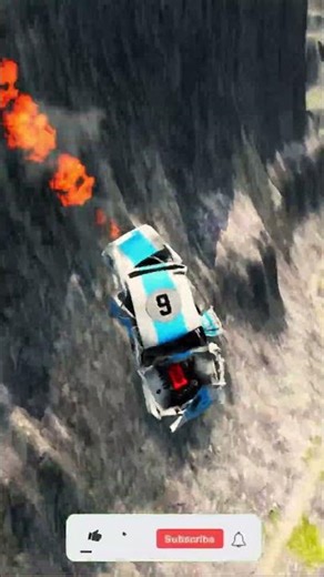 Cars vs Giant Lava Pit – BeamNG.drive 17 #beamng #shorts #beamngdrive #automobile #usa #car #india