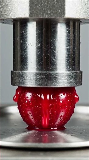 Hydraulic Press vs Giant Satisfying ASMR Crush cherry