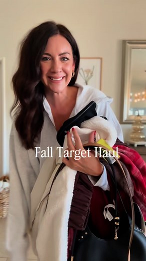 Kayla Smith on Instagram: "Comment DETAILS to shop✨Target fall haul that has it all whether you’re staying comfy or getting dressed up this fall! And all the accessories are so on point😍 . . SIZING- Leopard slip dress -small Bubble dress -small Brown cardigan -large Barrel sweatpants -small Zip up -medium, returning for small Henley pullover-medium Red flannel -medium Sherpa -small Brown pants -small Barrel jeans from Walmart -run big, in my normal size, but I need a size down Blazer-small . . 