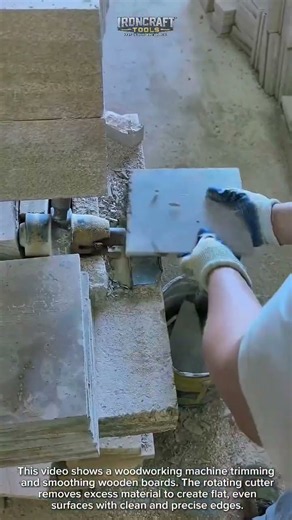 Wood Planer Machine in Action! Perfect Smooth Finish! #woodworking #tools #factory