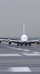 742K views · 15K reactions | Airbus A380 — Long Lens Wet Runway Smooth Landing | Joy Ann | Facebook