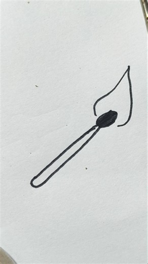 fire 🔥 stick drawing