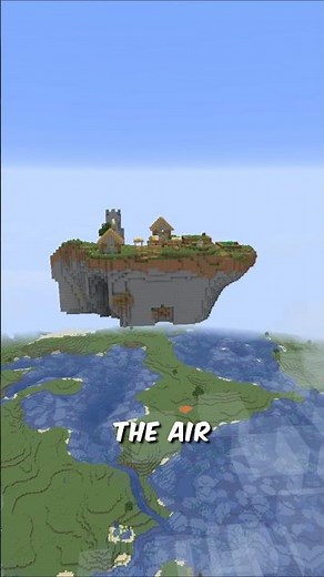 This Minecraft Village Spawned 200 Blocks in the SKY! #Minecraft #MinecraftShorts #WeirdSeed