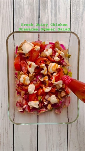 Crunch, Fuel & Glow | Ultimate Chicken Shawarma Power Bowl #shawarma #salad