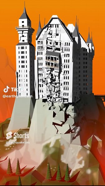3D Castle - Landslide simulation! Watch hundreds more videos on my YouTube channel