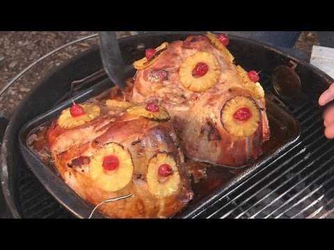 How to grill Ham with Pineapple & Bacon | Recipe