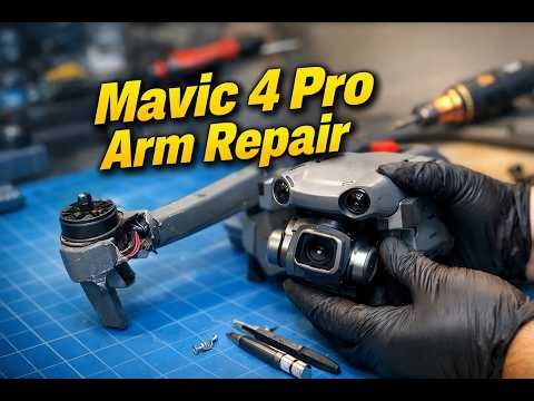 Mavic 4 Pro Crash Repair | Arm Replacement & Gimbal Repair